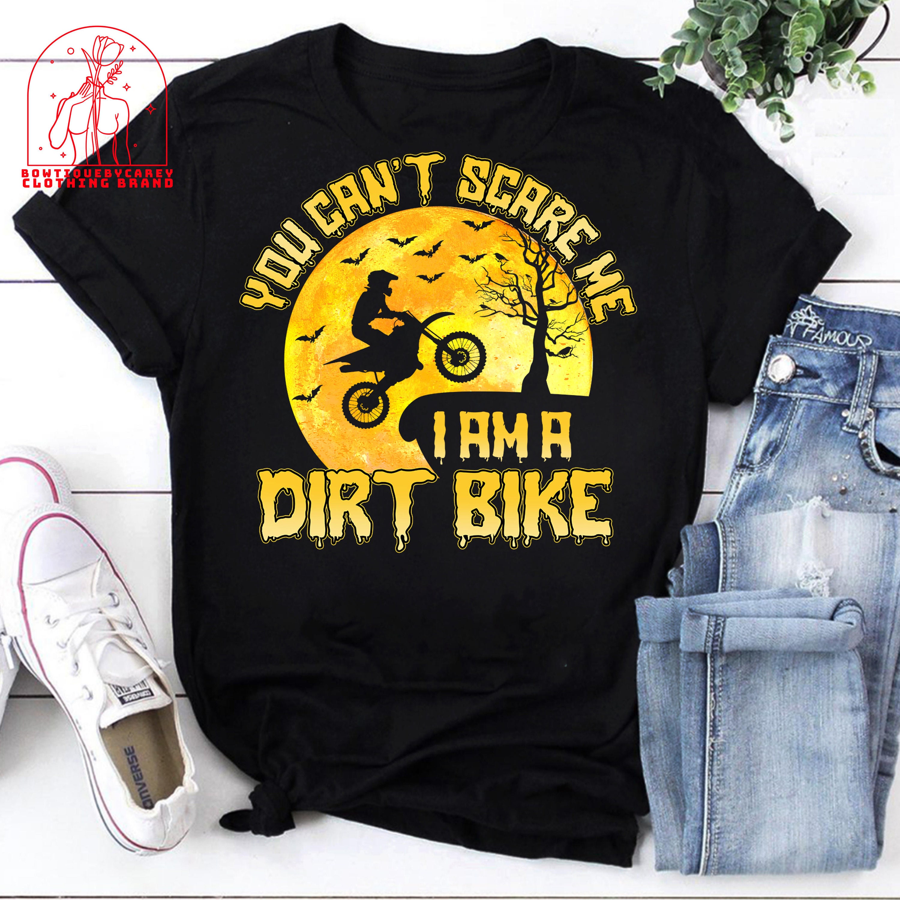 You Can’t Scare Me I Am A Dirt Bike Moonlight Motorbike Halloween Unisex T-Shirt