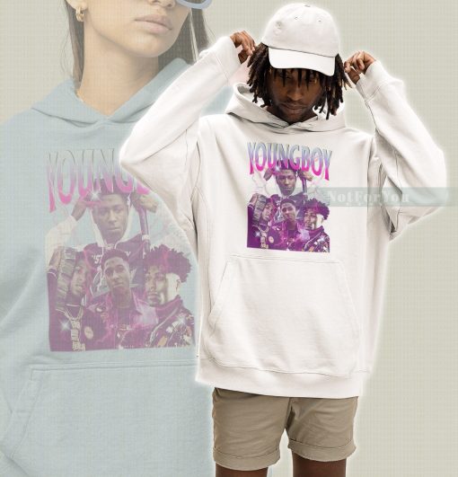 Youngboy Colors Rapper Kentrell Desean Gaulden Never Broke Again 90s Retro Unisex Sweatshirt