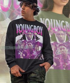 Youngboy Colors Rapper Kentrell Desean Gaulden Never Broke Again 90s Retro Unisex Sweatshirt