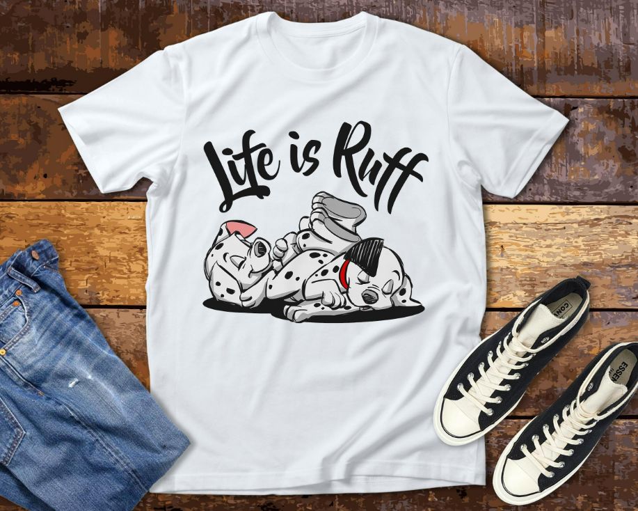 101 Dalmatians Life Is Ruff  Disney T-Shirt