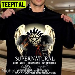 2005 2021 Supernatural Signature Thank You For The Memories Unisex T-Shirt