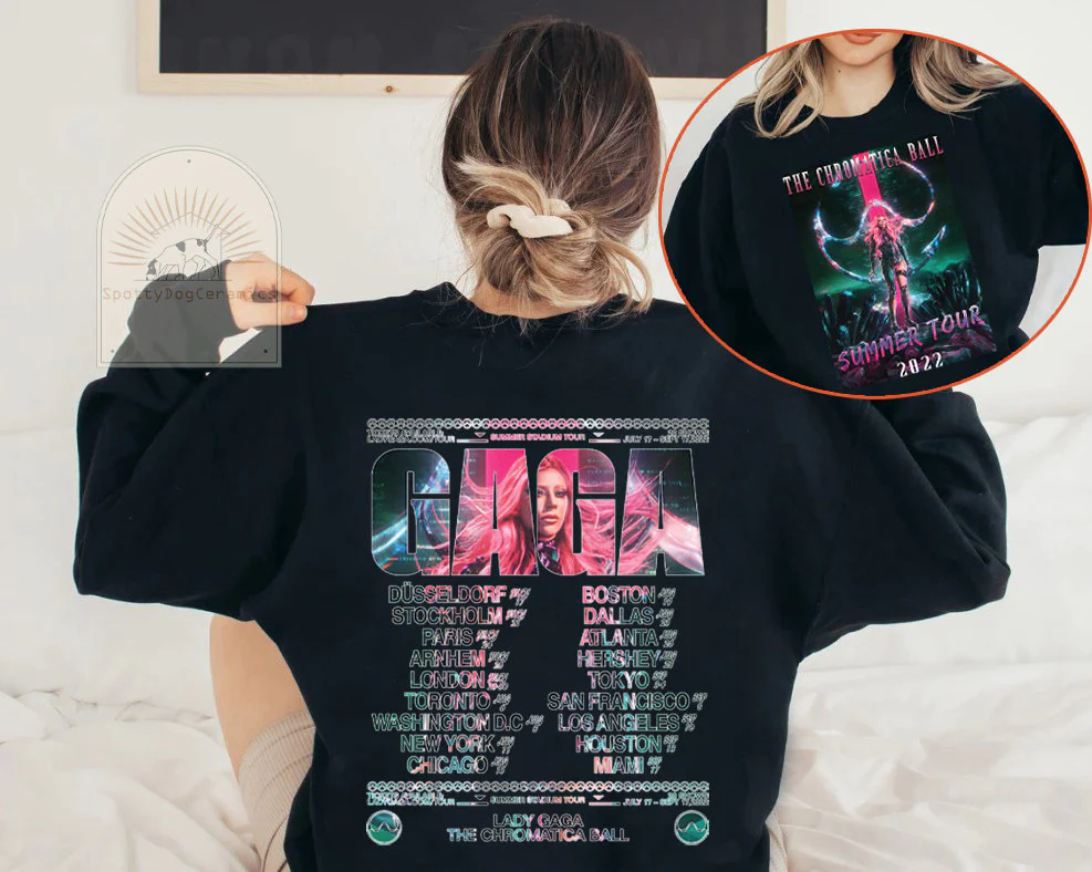2022 Concert Powerful Gaga The Chromatica Tour New Art T-Shirt