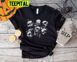 6 Skulls Halloween Unisex T-Shirt