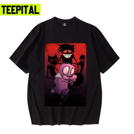 90s Cartoon Courage The Cowardly Dog Unisex T-Shirt