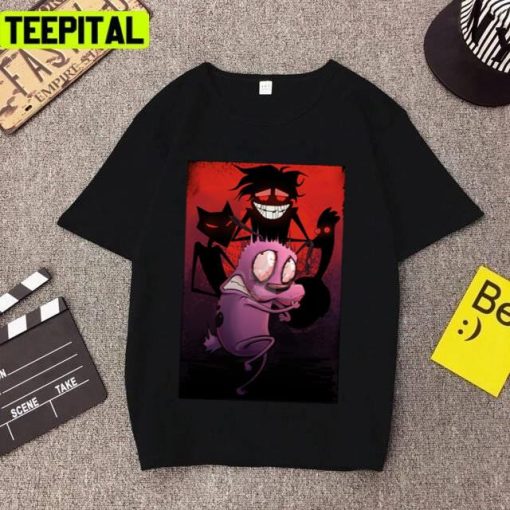 90s Cartoon Courage The Cowardly Dog Unisex T-Shirt