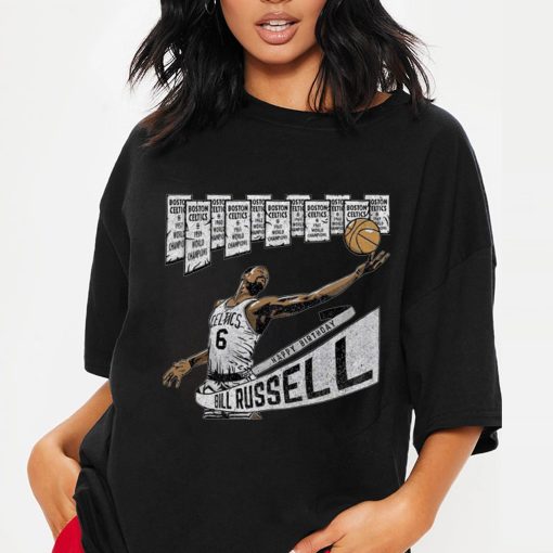 90s Legend Basketball Retro Bill Russell Unisex T-Shirt