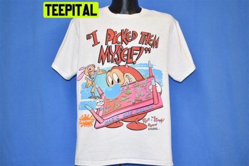 90s Ren & Stimpy Magic Nose Goblins Nickelodeon I Picked Them Myself Trending Unisex Shirt