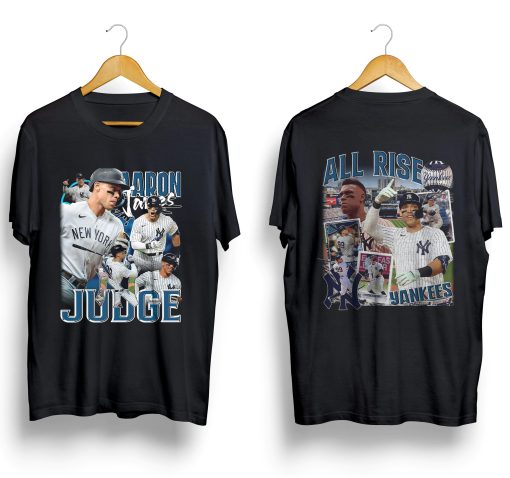 Aaron Judge All Rise Vintage Player New York Yankees All Rise Baseball Double Sided Shirt