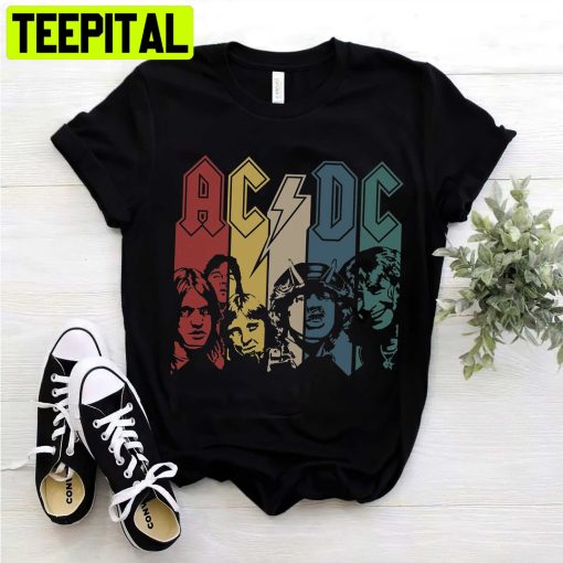 Acdc Rock Retro Vintage Unisex Shirt