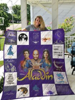 Aladdin The Musical Love Collected Quilt Blanket