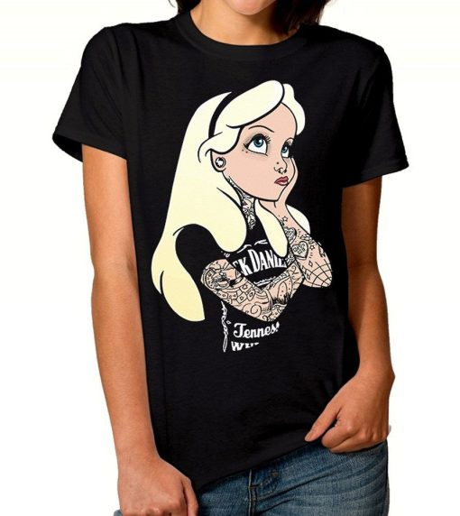 Alice in Wonderland Punk Rock T-Shirt