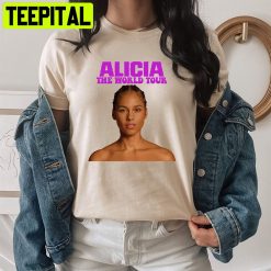 Alicia Keys The World Tour 2022 Purple Art Unisex T-Shirt