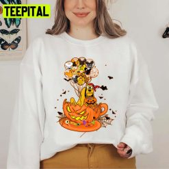 Angry Dog Wants Candy Teacup Pluto Halloween Unisex Sweatshirt