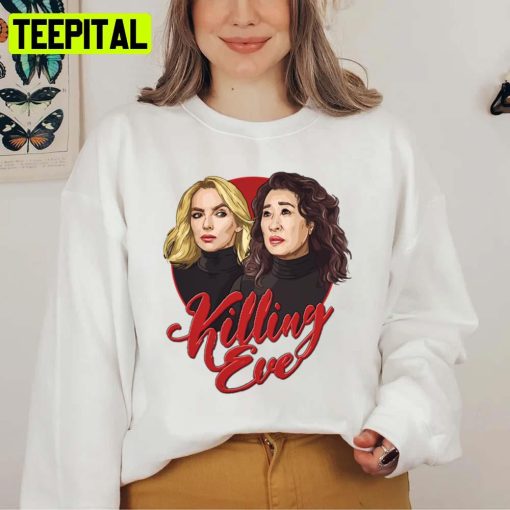 Animated Characters Killing Eve Red Unisex Sweatshirt