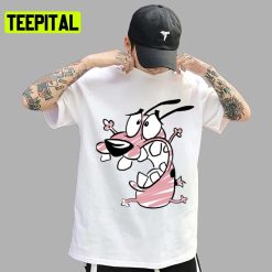 Animated Pink Dog Courage The Cowardly Dog Unisex T-Shirt