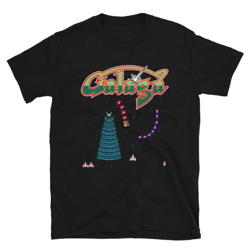 Arcade Galaga Video Game 80s Invader Space Gaming Alien T-Shirt