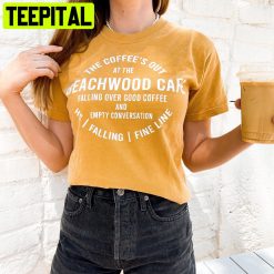 Art Beachwood Cafe Aesthetic And Retro Mustard Yellow Coffee Unisex T-Shirt