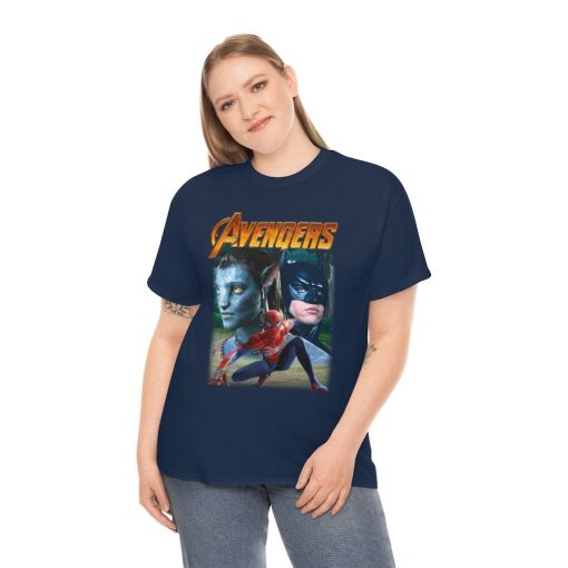 Avenger Funny Mash Up Geek Avatar Batman Spider Man Unisex T-Shirt