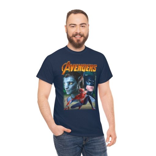 Avenger Funny Mash Up Geek Avatar Batman Spider Man Unisex T-Shirt