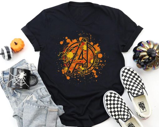 Avengers Spooky Spiders Halloween Marvel Comics Holiday Unisex T-Shirt