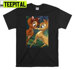 Bambi Kiss Disney Character Deer Love Trending Unisex T-Shirt