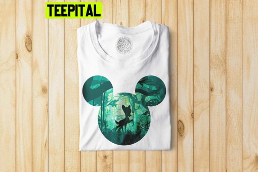 Bambi Layered Jungle Mickey Mouse Head Trending Unisex T-Shirt