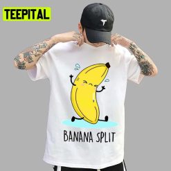 Banana Split Cartoon Pun Trending Unisex T-Shirt