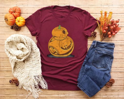 Bb 8 Pumpkin Carving Halloween Disney And Pixar Star Wars Unisex T-Shirt