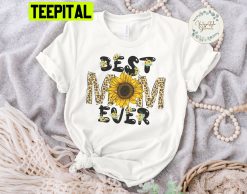 Best Mom Leopard Sunflower Mama Unisex T-Shirt