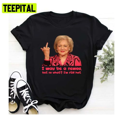 Betty White Middle Finger The Middles Unisex Sweatshirt