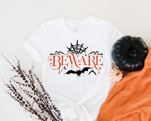 Beware Party Beware Spooky For Hallowen Bat Outfit Trick Or Treat Disney Halloween Unisex T-Shirt