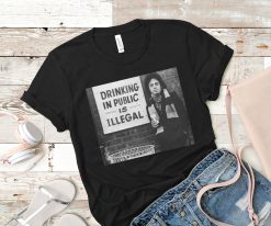 Billy Joel Drinking In Public Is Illegal Pop Music New Art T-Shirt