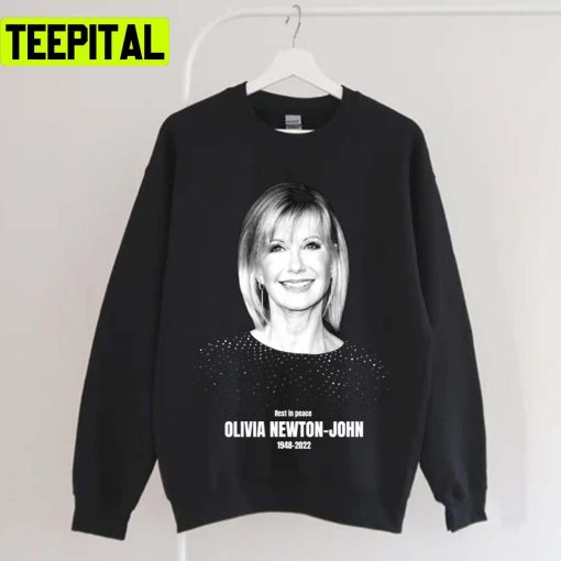 Black And White Art Olivia Newton John Unisex T-Shirt