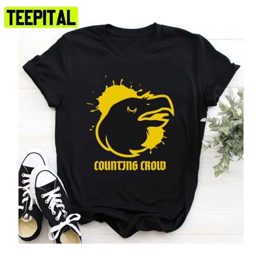 Black And Yellow Design Counting Crow Unisex Sweatshirt