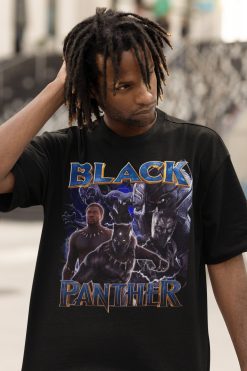 Black Panther Marvel Superhero Graphic Unisex T-Shirt