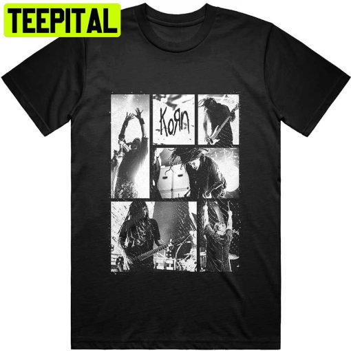 Black White Art Korn Band Trending Unisex T-Shirt