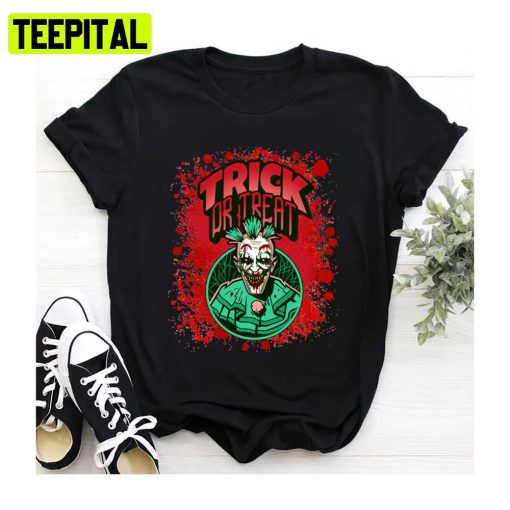 Bloody Monster Horror Trick Or Treat Zombie Scary Clown Halloween Spooky Night Unisex Sweatshirt