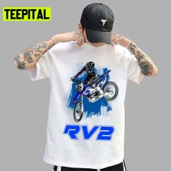 Blue Art Motocross And Supercross Ryan Villopoto Rv2 Champion Unisex T-Shirt