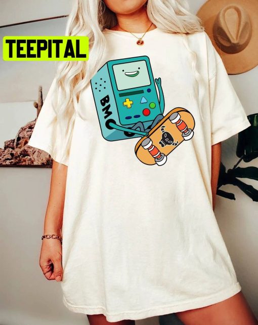 Bmo Skateboard Adventure Time Trending Unisex T-Shirt