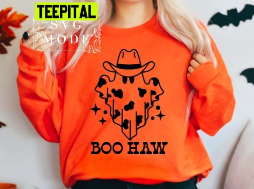 Boo Haw Cowboy Ghost Halloween Trending Unisex Shirt