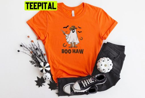 Boo Haw Cute Ghost Halloween Party Trending Unisex Shirt