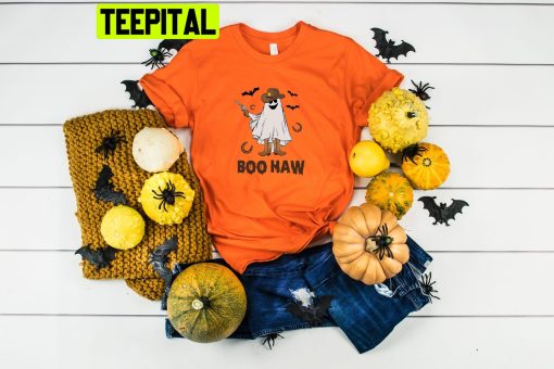 Boo Haw Cute Ghost Halloween Party Trending Unisex Shirt