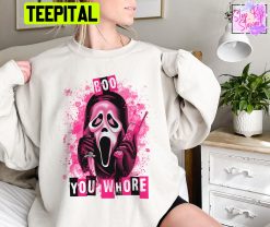 Boo You Whore Ghost Face, Funny Halloween Unisex Sweatshirt