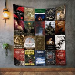 Bram Stoker Books Quilt Blanket