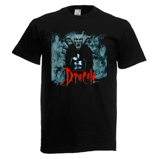 Bram Stokers Dracula Horror Movie Mens Black Navy T-Shirt