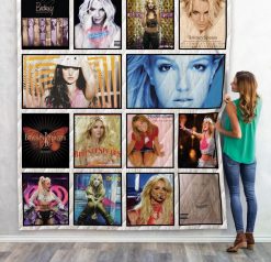 Britney Spears Albums For Fans Quilt Blanket
