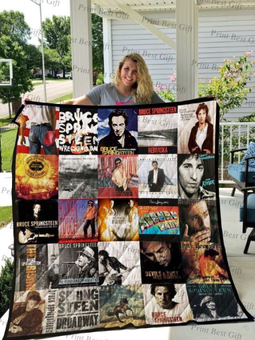 Bruce Springsteen Albums Co Quilt Blanket