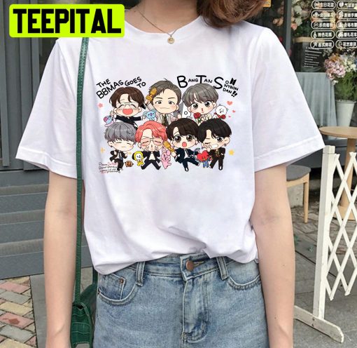 Bts Chibi Permission To Dance Kpop Music Unisex T-Shirt