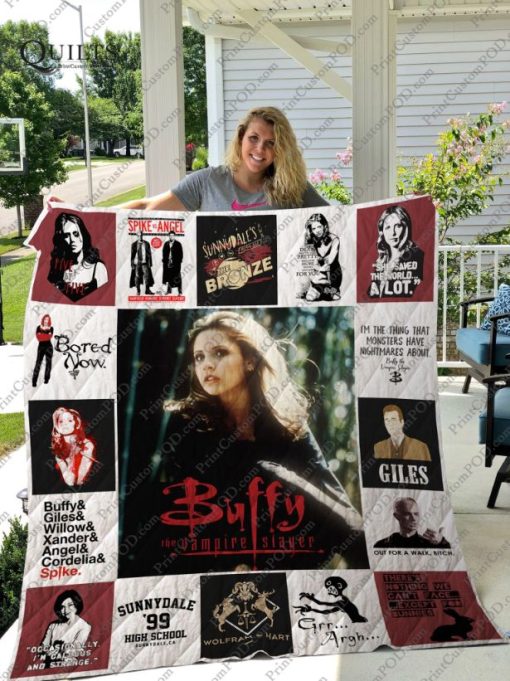 Buffy The Vampire Slayer T-Shirt Quilt Blanket