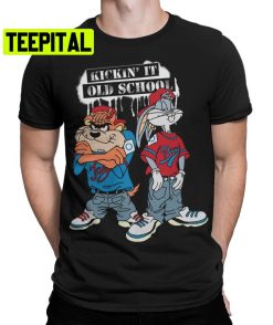 Bugs Bunny And Taz Kickin It Old School Trending Unisex Shirt